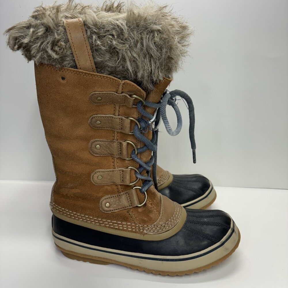 SOREL Joan of Artic Snow Winter Boots Waterproof Insulated Lace Up Women Sz 7
